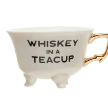 Load image into Gallery viewer, Stoneware Footed Teacup “Whiskey in a Teacup”