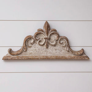 Weathered architectural wall hanging