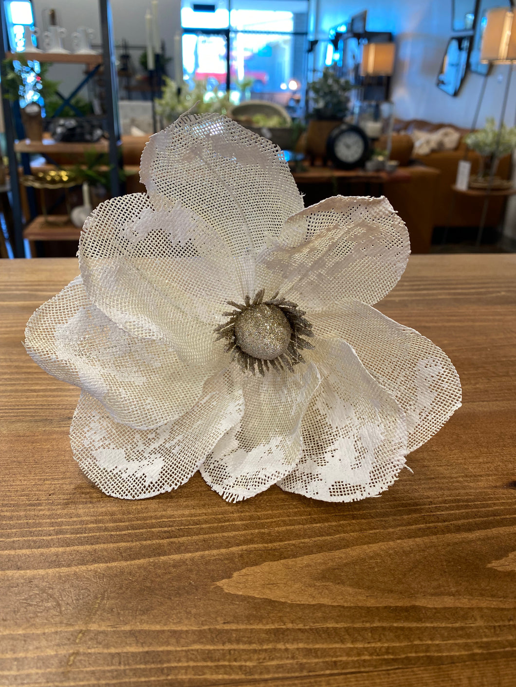 Cream blossom stem