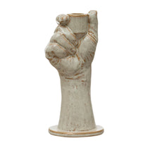 Load image into Gallery viewer, Stoneware Hand Taper Holder