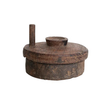 Load image into Gallery viewer, Decorative Reclaimed Wood Spice Grinder w/ Lid