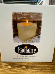6"Dx6"H SIMPLY IVORY RADIANCE POURED CANDLE