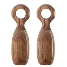 Load image into Gallery viewer, Acacia Wood Salt and Pepper Mills, Set of 2