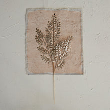 Load image into Gallery viewer, Faux Leaf Spray w/ Glitter, Champagne Finish