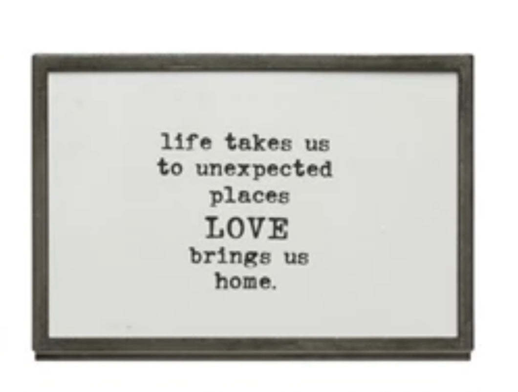 Framed Quote “life”