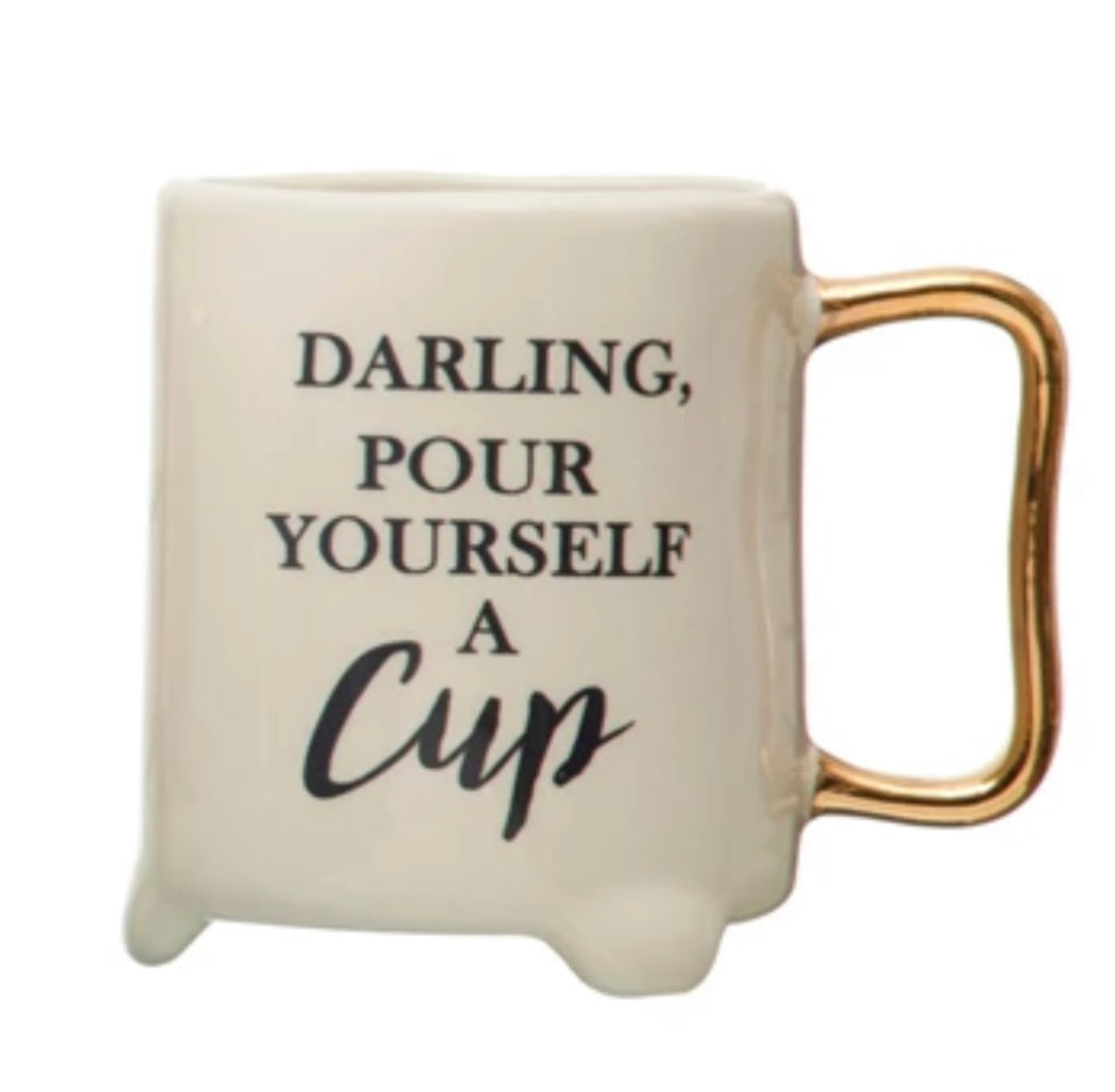 Stoneware mug “darling”
