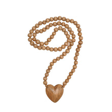 Load image into Gallery viewer, Hand-Carved Rosary with Heart