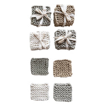 Load image into Gallery viewer, Crochet coaster set of 4