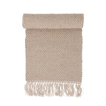 Load image into Gallery viewer, Woven Jute and Cotton Table Runner with Fringe